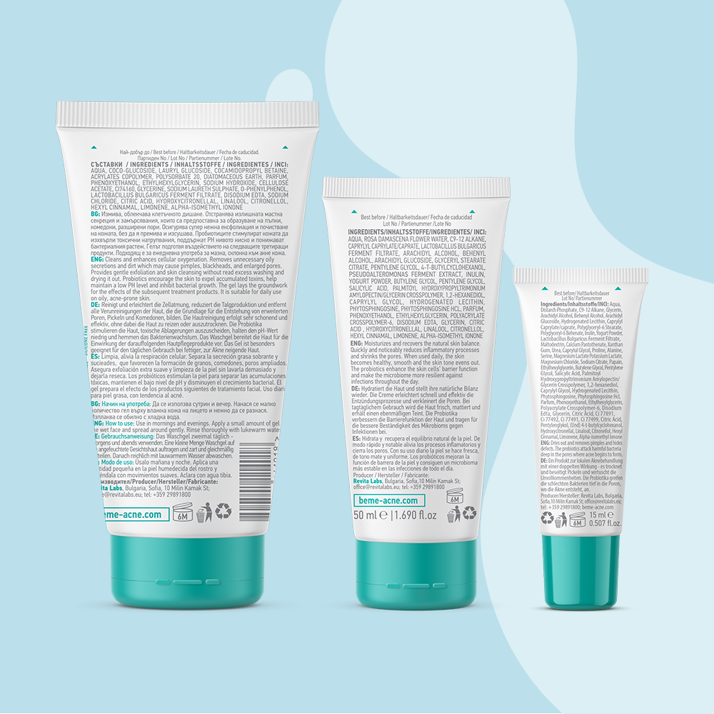 Beme beMe 3-in-1 Set | Full Routine for Problem & Combination Skin – beMe UK