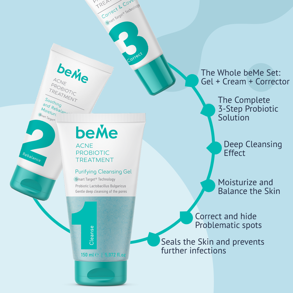 Beme beMe 3-in-1 Set | Full Routine for Problem & Combination Skin – beMe UK