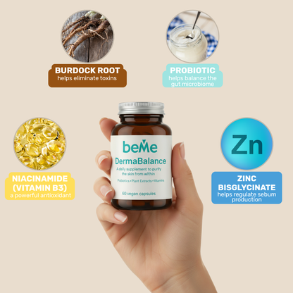 beMe DermaBalance – Food Supplement with Probiotics for Clear and Healthy Skin
